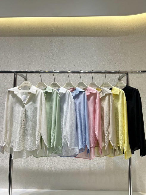 WANWAN See Through Long Sleeves Shirts